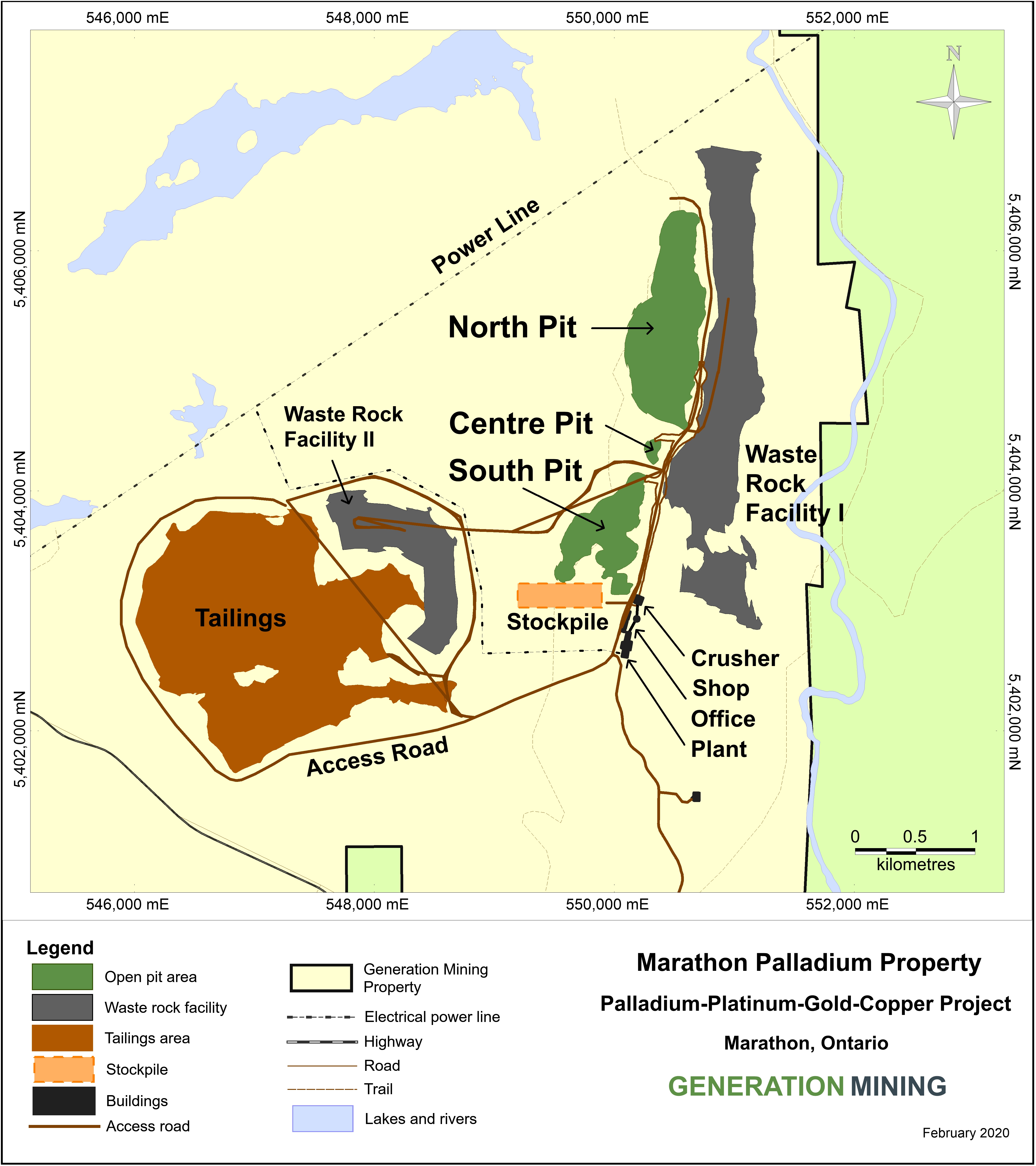 diamond drill hole level plan view showing geology / lithology, mineralized zones and assay values